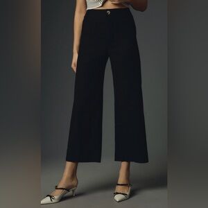 MAEVE Anthropologie The Colette Wide-Leg Cropped
Pants 30p Black